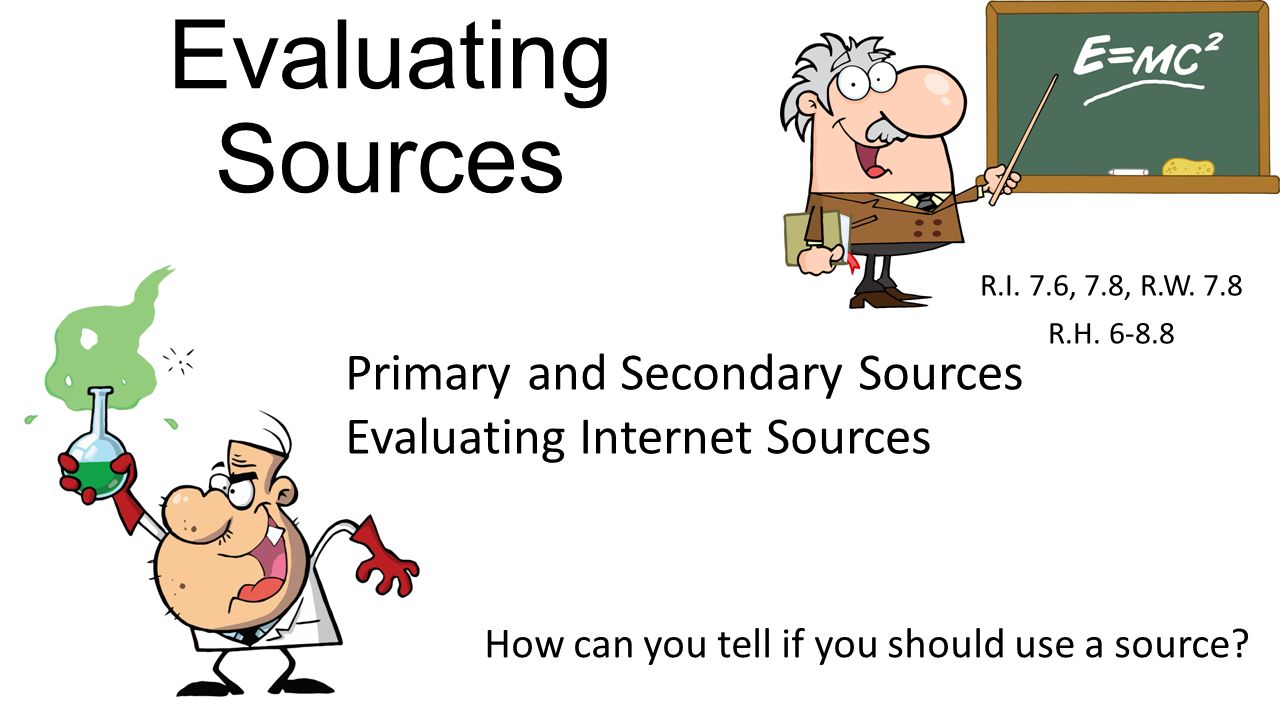 Evaluating Internet Resources